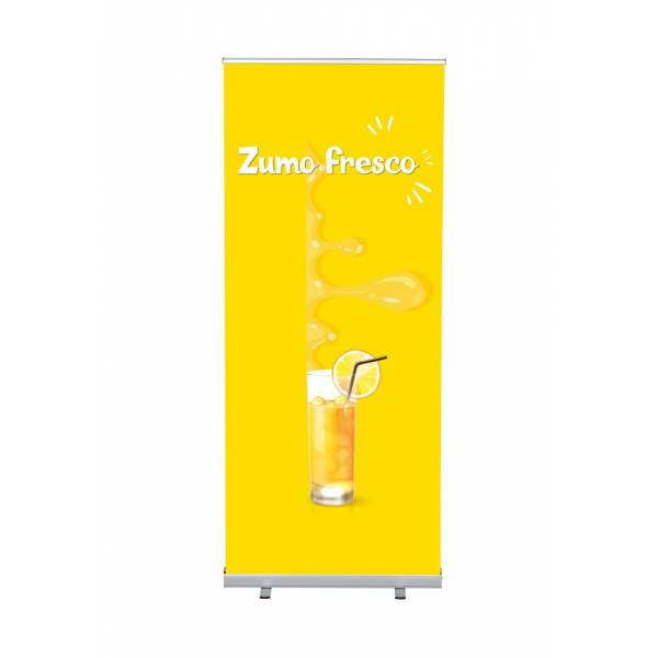 Set Completo Roller-Banner Budget 85 Bienvenidos Gris Inglés