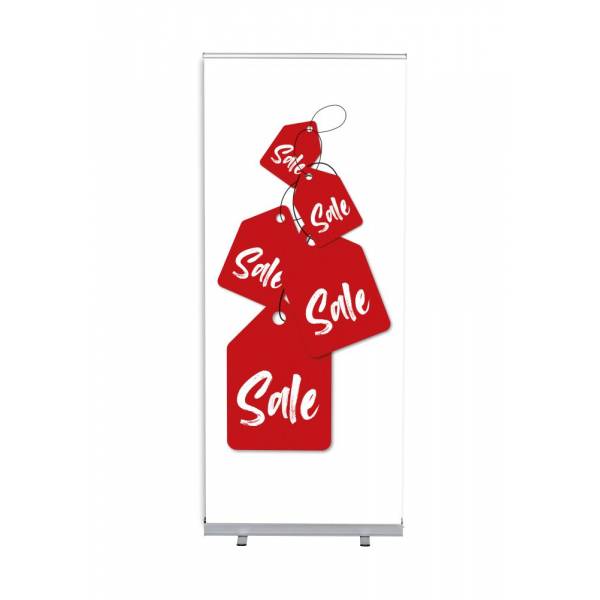 Set Completo Roller-Banner Budget 85 Bienvenidos Rojo Alemán