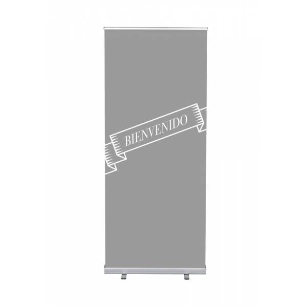 Set Completo Roller-Banner Budget 85 Bienvenida Gris Español