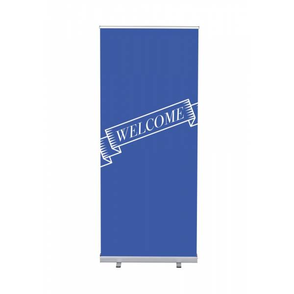 Set Completo Roller-Banner Budget 85 Bienvenida Azul Inglés