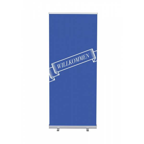 Set Completo Roller-Banner Budget 85 Bienvenida Azul Aleman