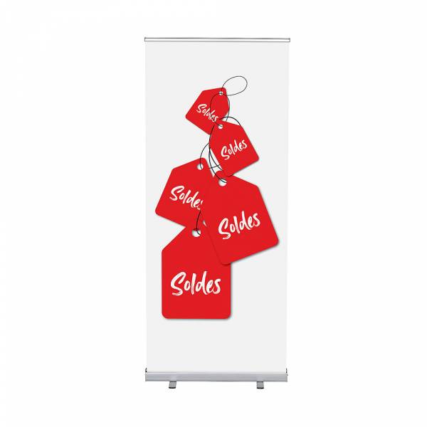 Set Completo Roller-Banner Budget 85 Bienvenidos Rojo Francés
