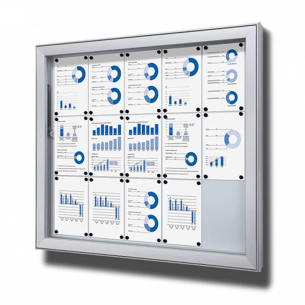 Vitrina exterior magnética Premium (15xA4)