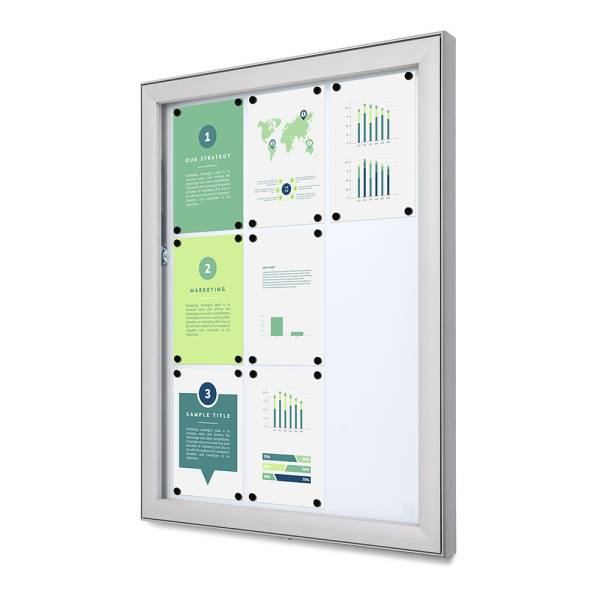 Vitrina De Exterior Con Cerradura Profunda Basic SCLE 9 x A4