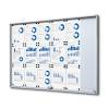 Indoor Lockable Showcase With Sliding Doors Slim With Safety Corners - 5