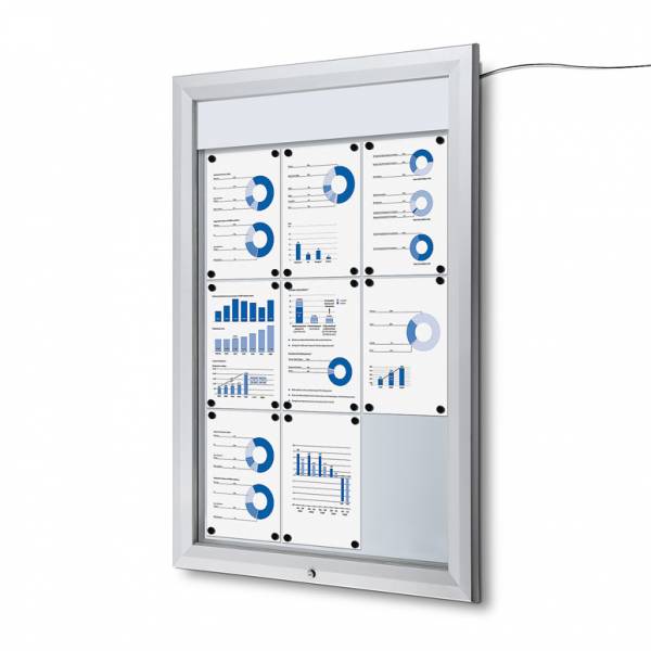 Vitrina Exterior Magnética LED (9xA4)