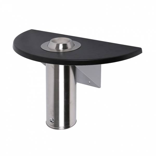 Mesa cenicero para fumadores de pared