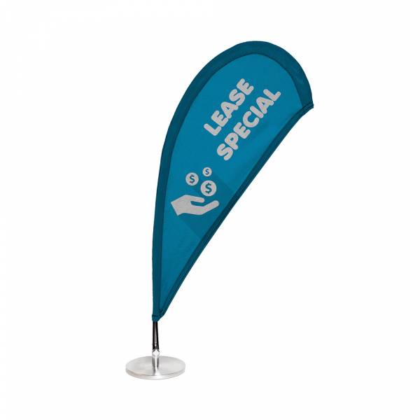 Micro Bandera Tablero de mesa 60cm, base y mástil