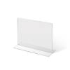 Soporte para folletos y menús horizontal, doble cara (A7) forma T - 5