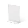 Formato: A5 (148 x 210 mm)
Orientación: Vertical Soporte para folletos y menús horizontal, doble cara (A6) forma T - 5