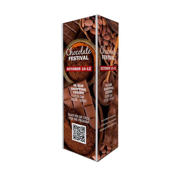 Torre Con Marco de Tela 60 x 66 x 200 cm