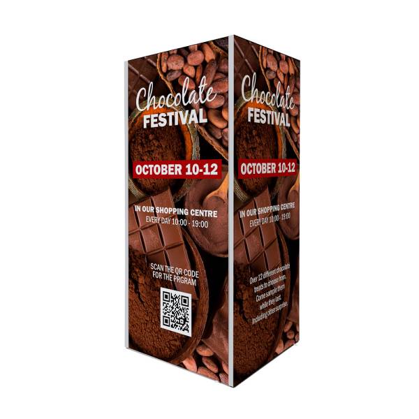 Torre Con Marco de Tela 85 x 91 x 200 cm