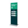 Formato: 2 x A1 (594 x 1682 mm)
Color: Plateado Totem Panel Plus - 15
