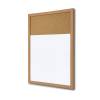 Combi Board - Pizarra Blanca de Madera / Corcho 60 x 90 cm - 0