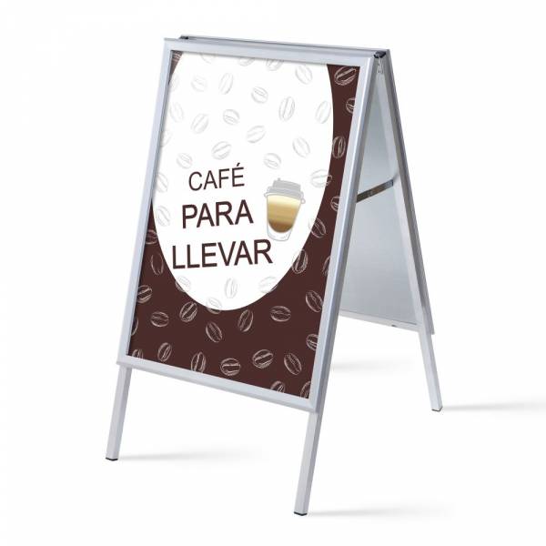 Set Completo Caballete A1 Café Para Llevar Español