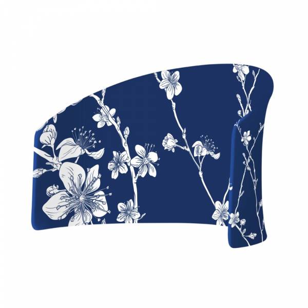 Separador Textil Moon Abstracta Flor de Cerezo Japonés Azul